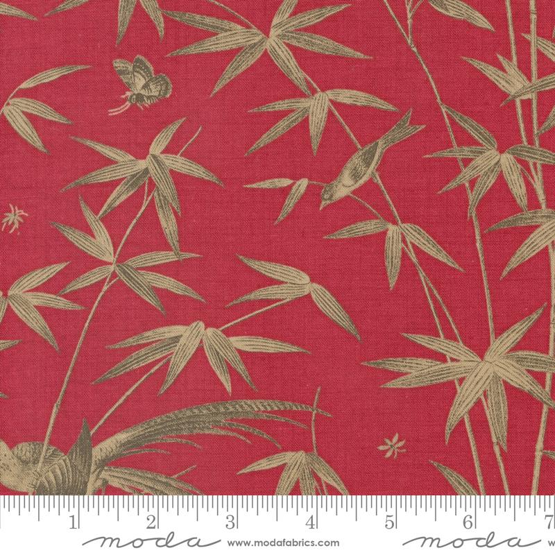 Rouenneries Trois Rouge - Quilt Fabric