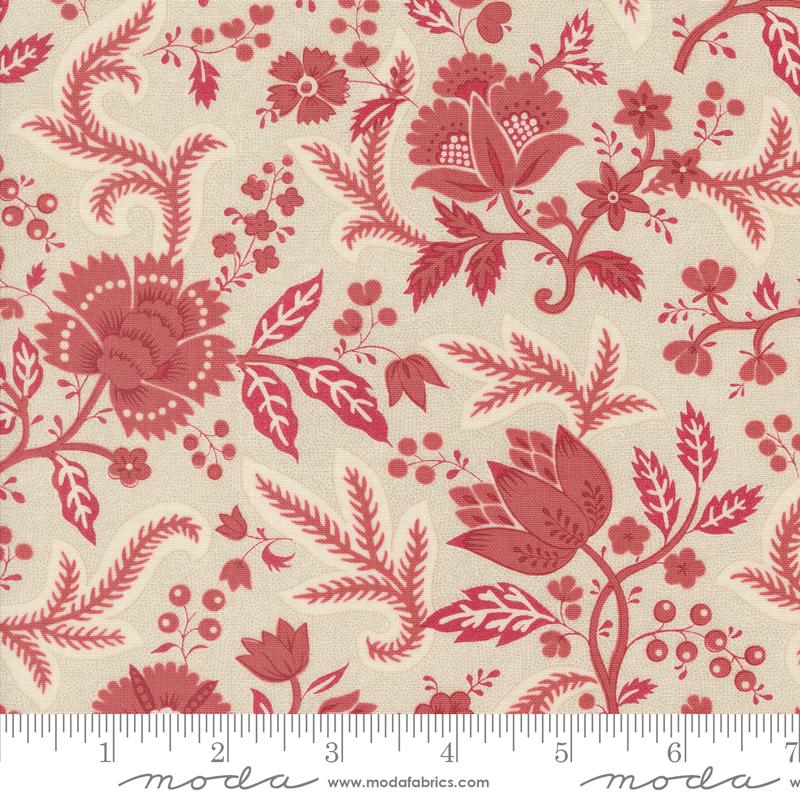 Rouenneries Trois Pearl Faded - Quilt Fabric