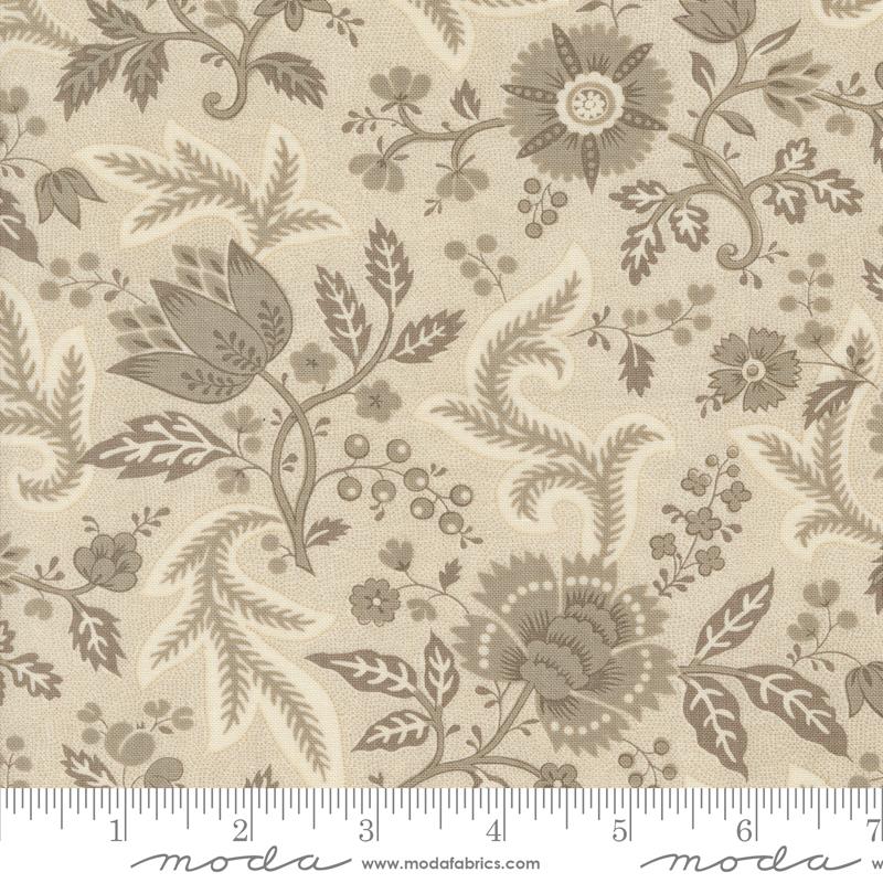 Rouenneries Trois Pearl Roche - Quilt Fabric