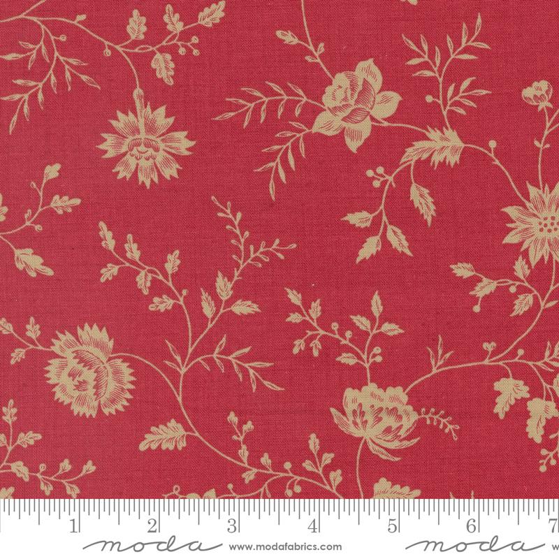 Rouenneries Trois Rouge - Quilt Fabric