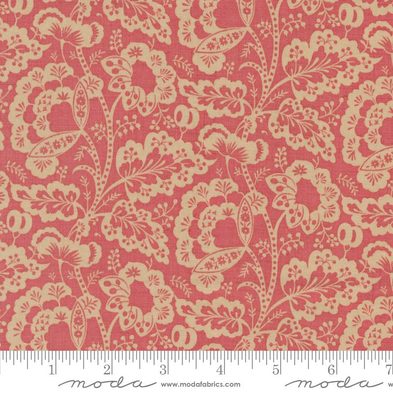 Rouenneries Trois Faded Red - Quilt Fabric