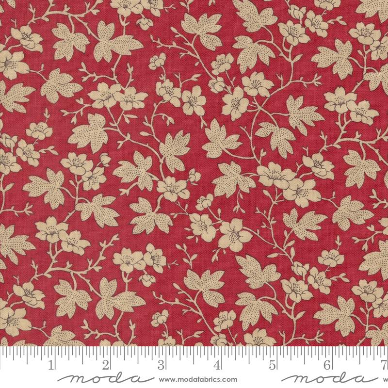 Rouenneries Trois Rouge - Quilt Fabric