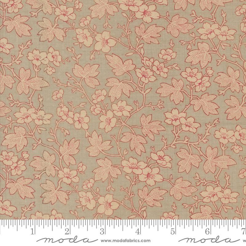 Rouenneries Trois Roche Rouge - Quilt Fabric