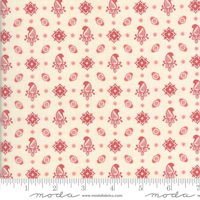 Rouenneries Trois Pearl Faded - Quilt Fabric