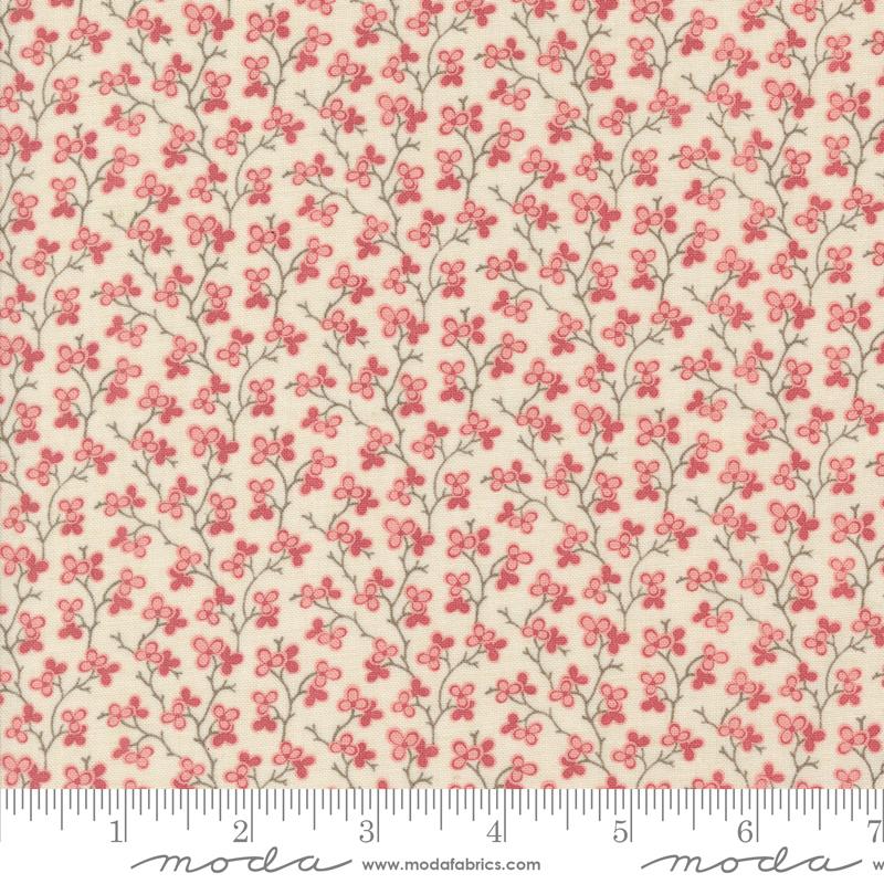 Rouenneries Trois Pearl Faded - Quilt Fabric