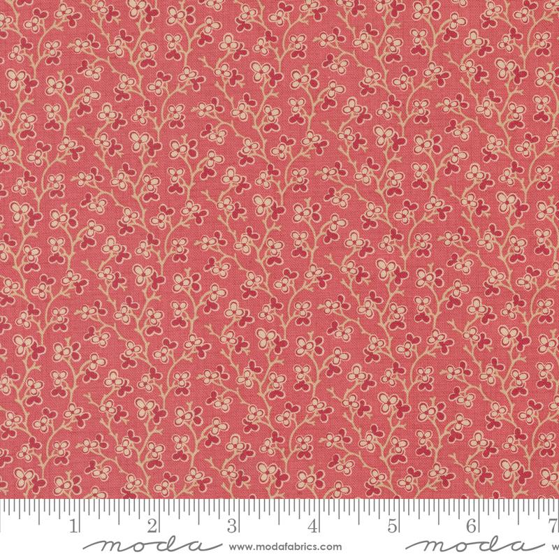 Rouenneries Trois Faded Red - Quilt Fabric
