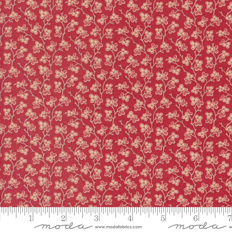 Rouenneries Trois Rouge - Quilt Fabric