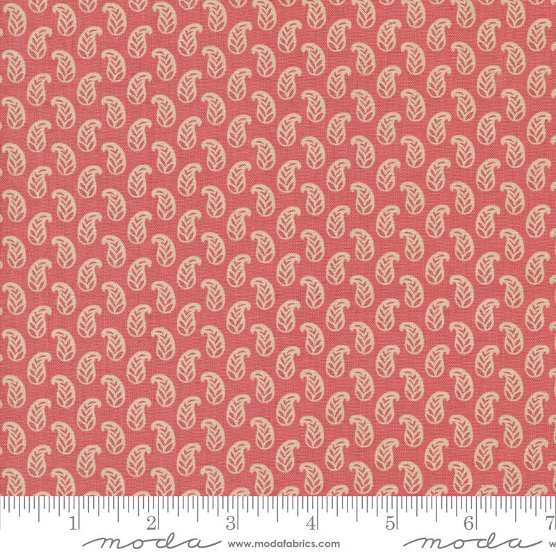 Rouenneries Trois Faded Red - Quilt Fabric