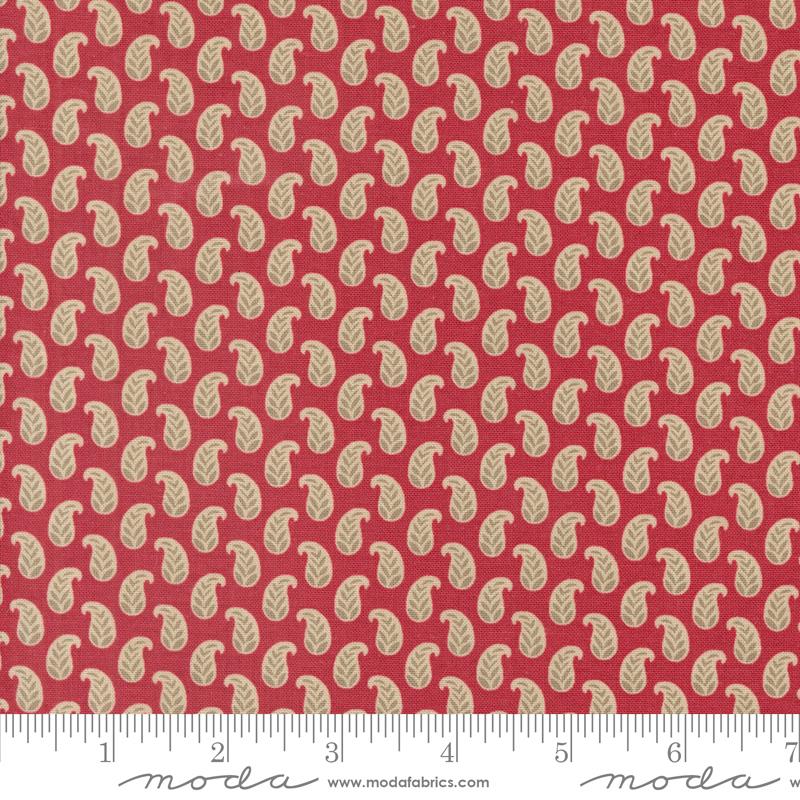 Rouenneries Trois Rouge - Quilt Fabric