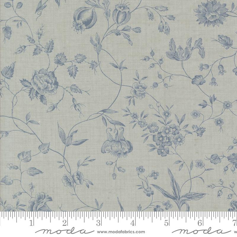 Sacre Bleu Buds - Ciel Blue - Quilt Fabric