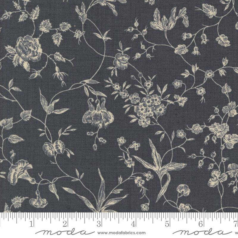 Sacre Bleu Buds - Indigo - Quilt Fabric