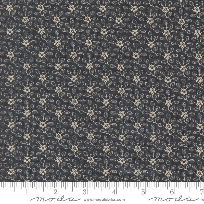 Sacre Bleu Floral - Indigo - Quilt Fabric