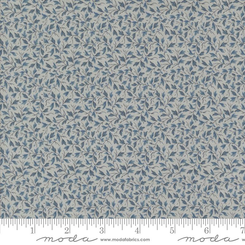 Sacre Bleu Leafs - Ciel Blue - Quilt Fabric