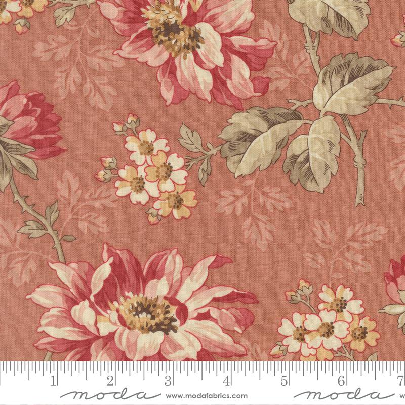 Joie De Vivre Flower Clay - Quilt Fabric