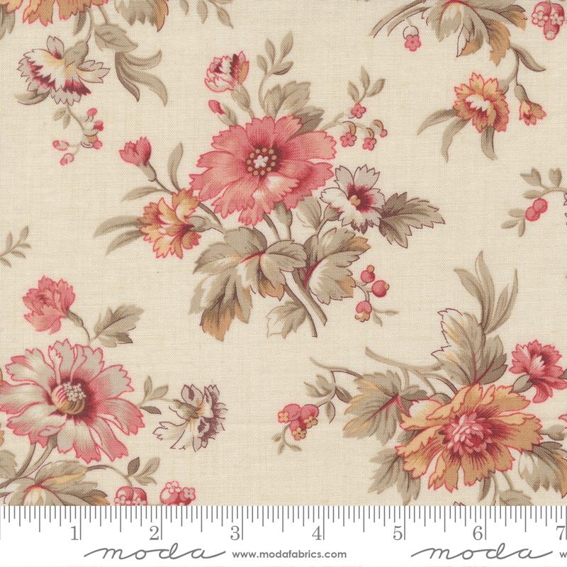 Joie De Vivre Floral Pearl - Quilt Fabric