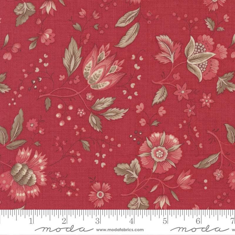 Joie De Vivre Garden Rouge - Quilt Fabric