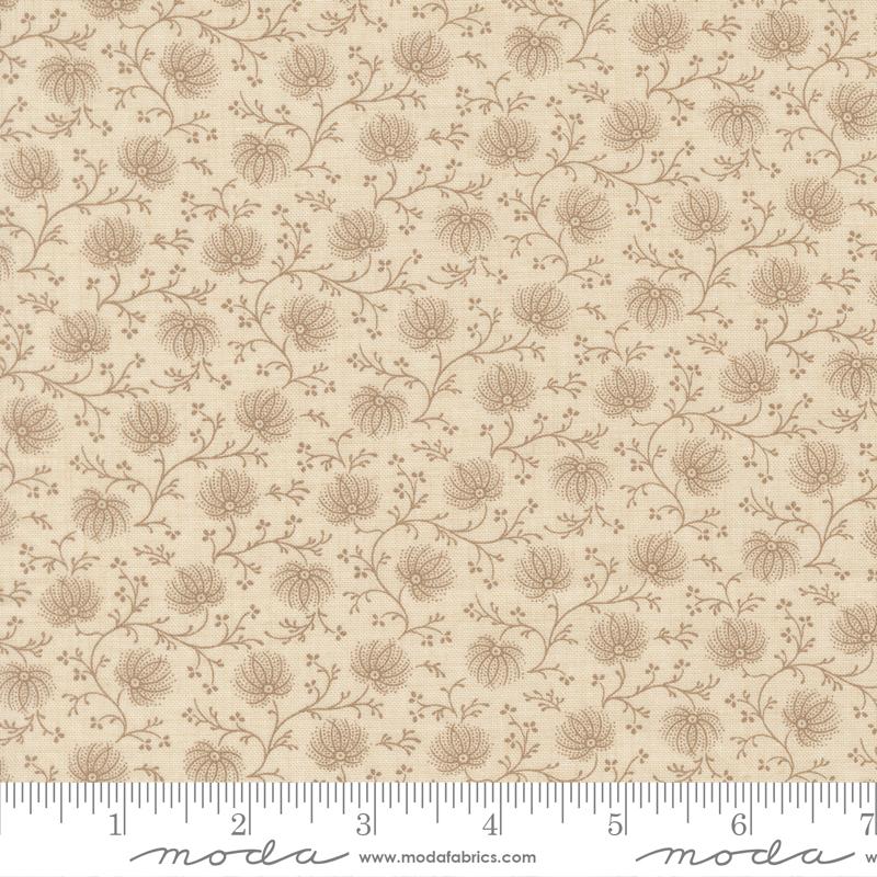Joie De Vivre Bellflowers Pearl Roche - Quilt Fabric