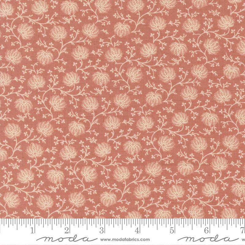 Joie De Vivre Bellflowers Clay - Quilt Fabric