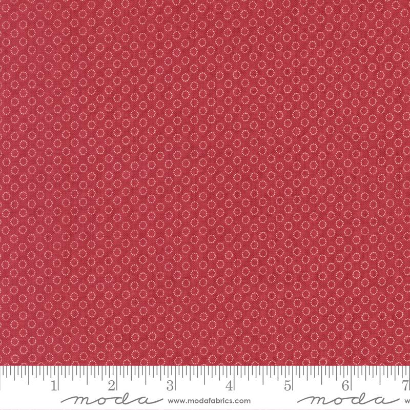 Joie De Vivre Buttons Rouge - Quilt Fabric