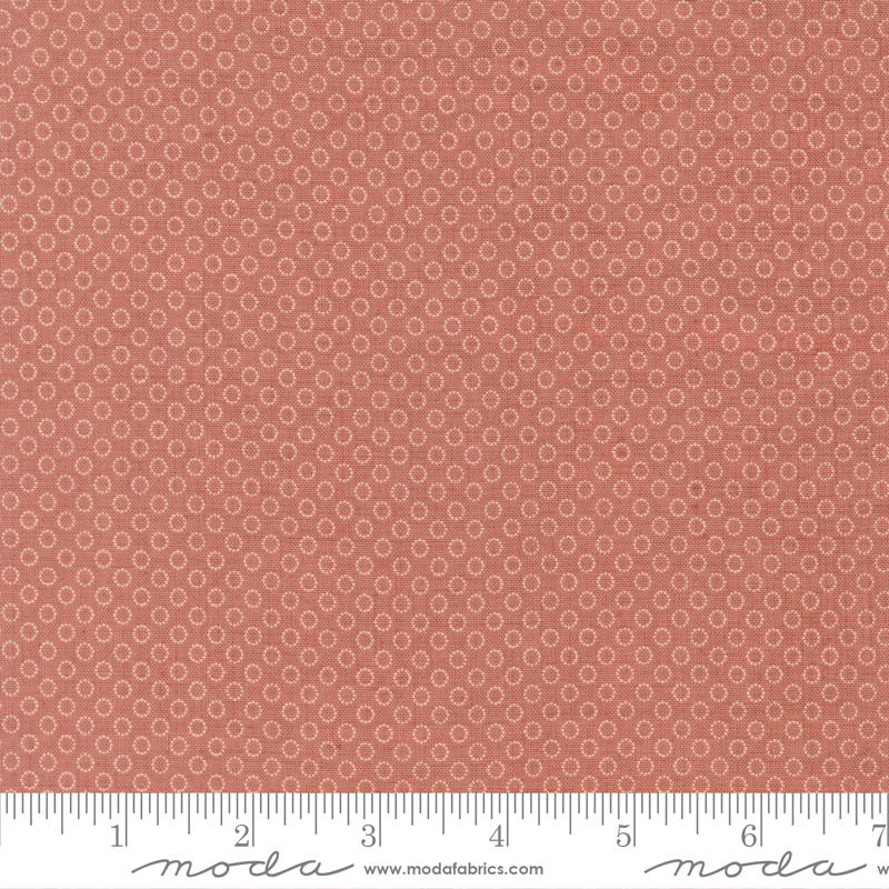 Joie De Vivre Buttons Clay - Quilt Fabric