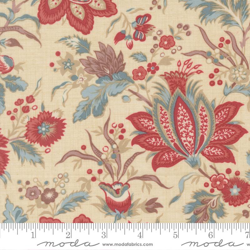 Fleur De Paris Pivoine Pearl - Quilt Fabric