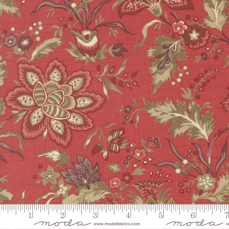 Fleur De Paris Pivoine Garance - Quilt Fabric