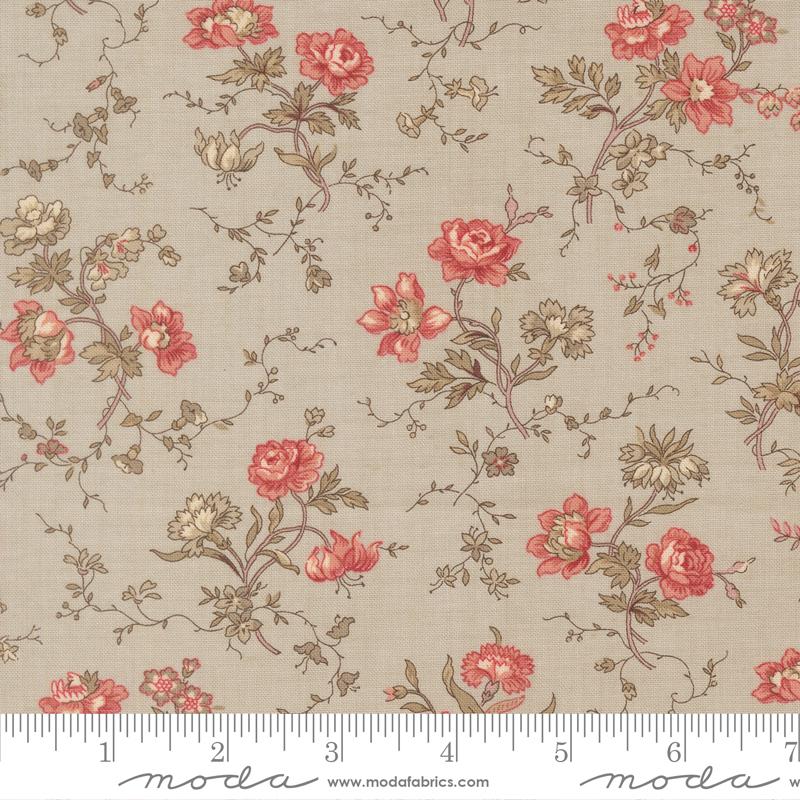 Fleur De Paris Parterre Smoke - Quilt Fabric