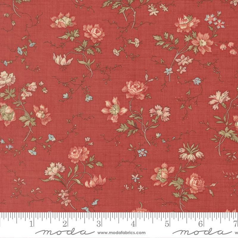 Fleur De Paris Parterre Garance - Quilt Fabric