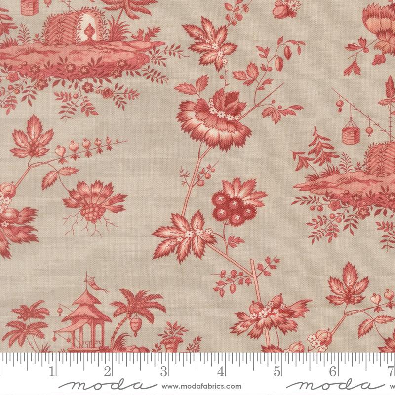Fleur De Paris Jardinage Smoke - Quilt Fabric