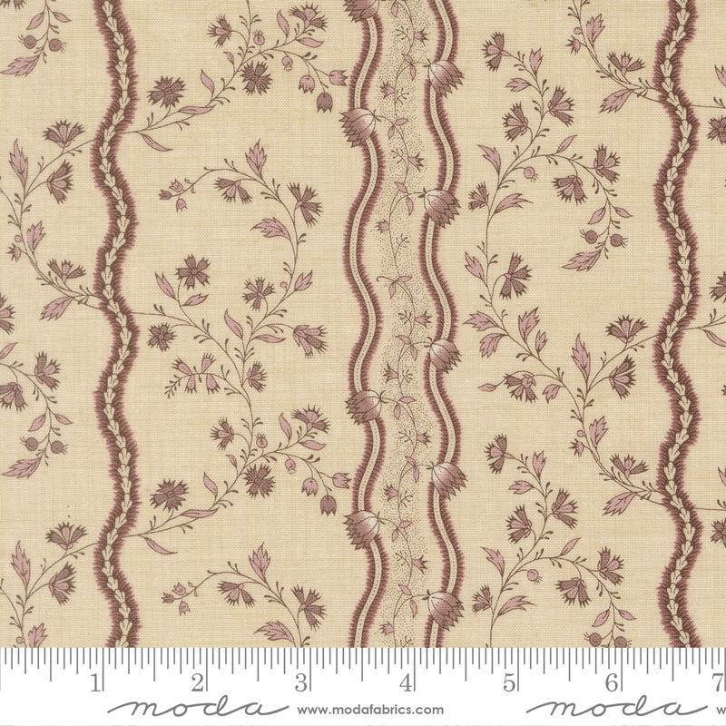 Fleur De Paris Jonquille Pearl Lavender - Quilt Fabric