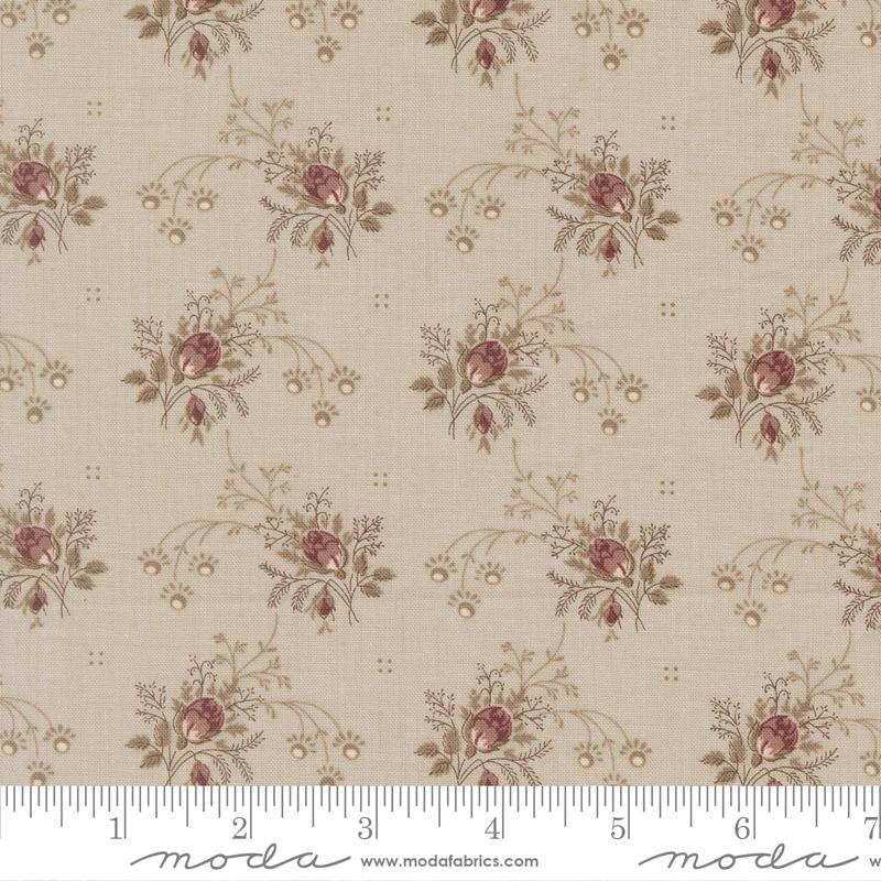 Fleur De Paris Primvere Smoke - Quilt Fabric