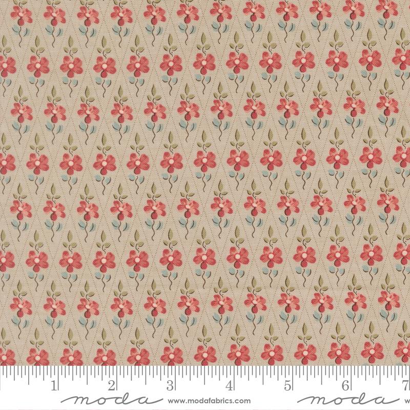 Fleur De Paris Flowers Smoke - Quilt Fabric