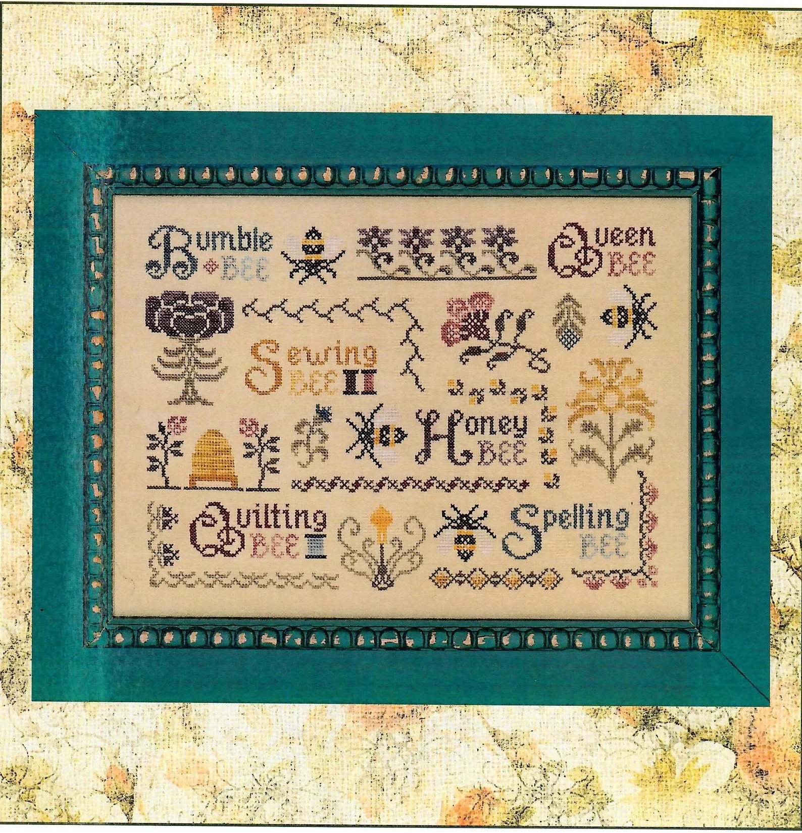 Antique Bee Sampler - Cross Stitch Pattern