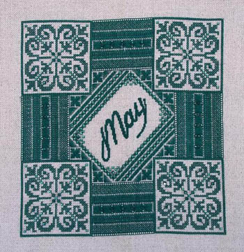 May Birthstone - Emerald - Cross Stitch Pattern