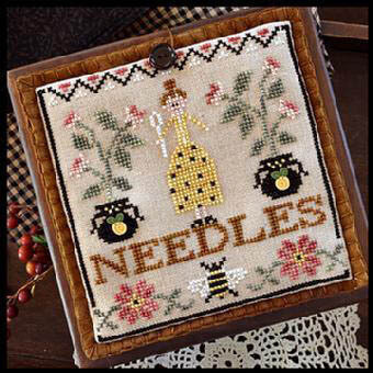 Needle Lady Pocket - Cross Stitch Pattern