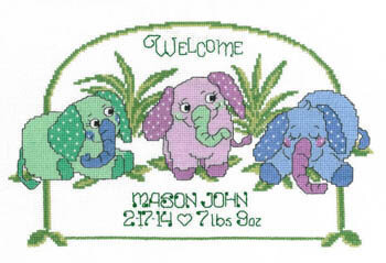 Baby Elephant Birth - Cross Stitch Pattern