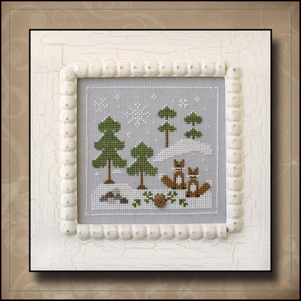 Snowy Foxes - Frosty Forest 6 - Cross Stitch Pattern
