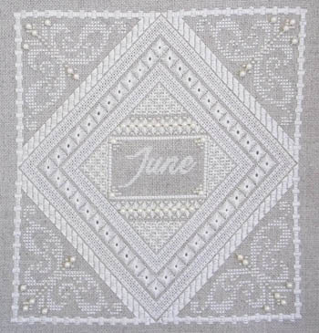 Pearl Birthstone Series - Cross Stitch Pattern