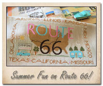 Route 66 - Cross Stitch Pattern