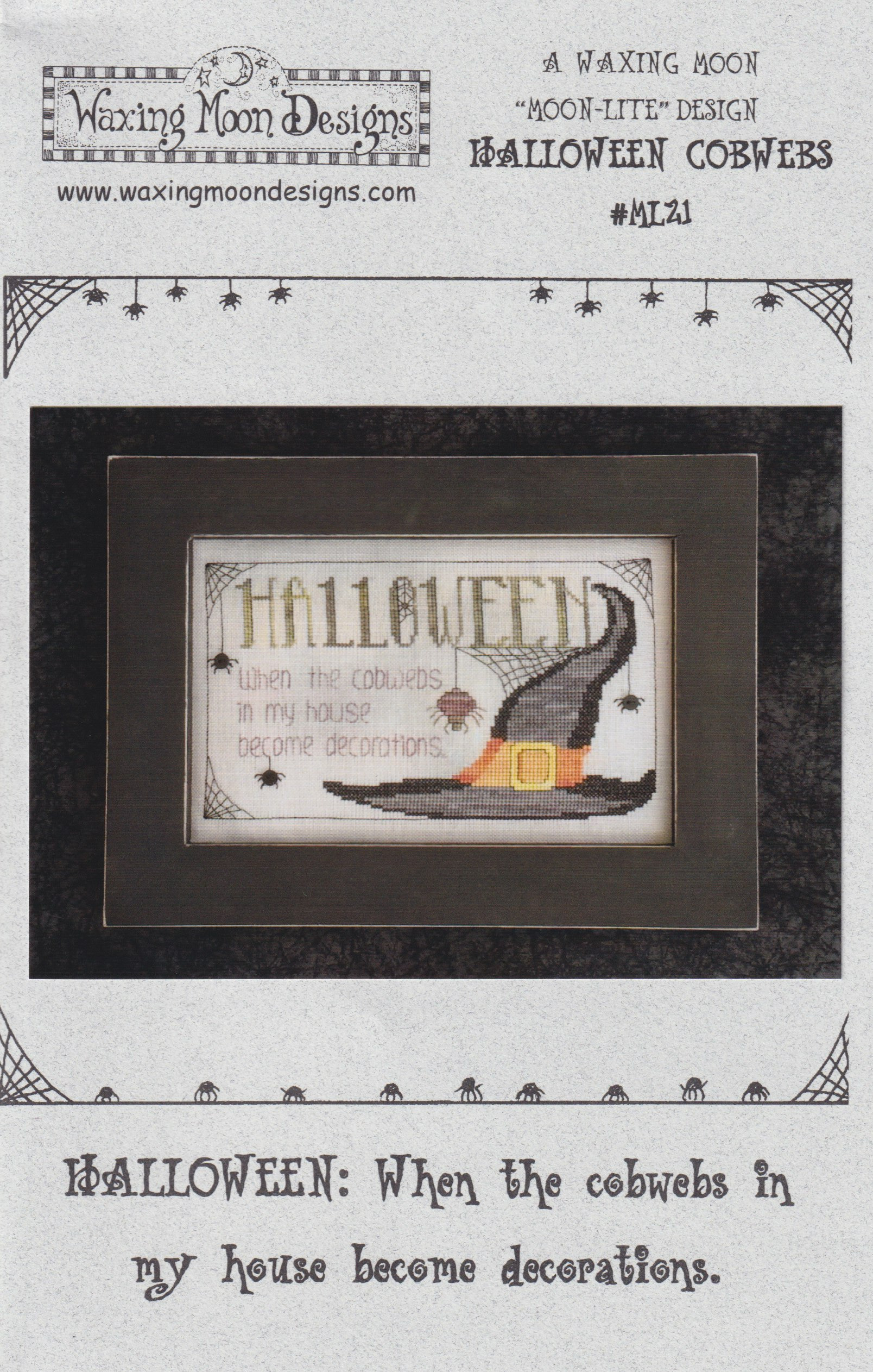 Halloween Cobwebs - Cross Stitch Pattern