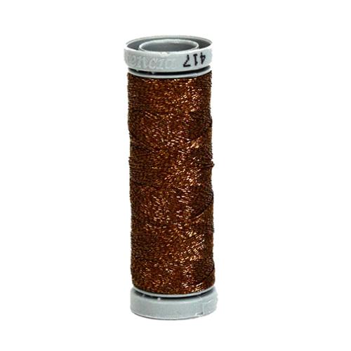 Metallic Thread 2 Ply 55yds Brown