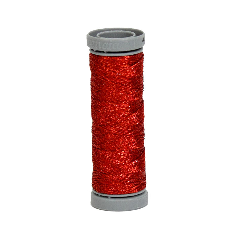 Metallic Thread 2 Ply 55yds Red