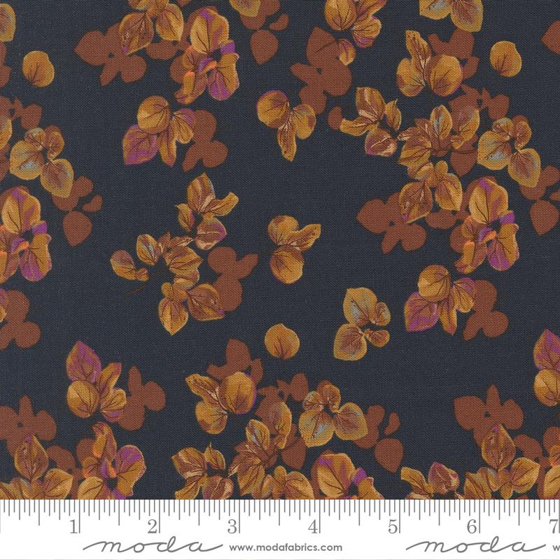 Autumn Forest Leaf Midnight - Quilt Fabric