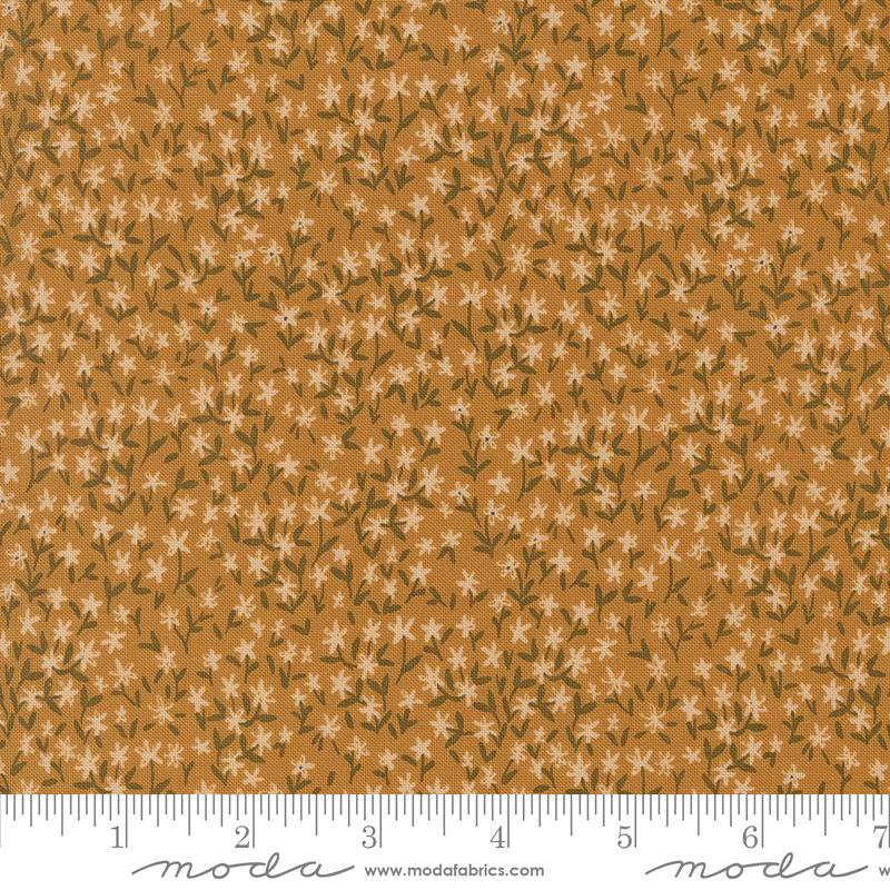 Autumn Forest Daisy Golden - Quilt Fabric