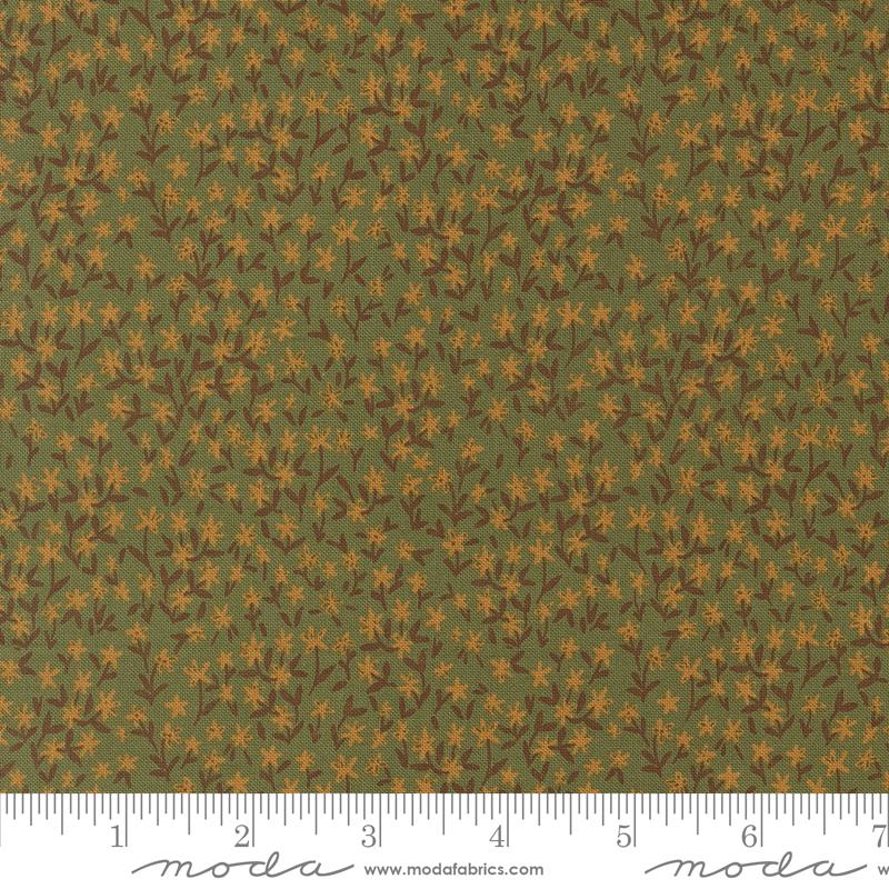 Autumn Forest Daisy Leaf - Quilt Fabric