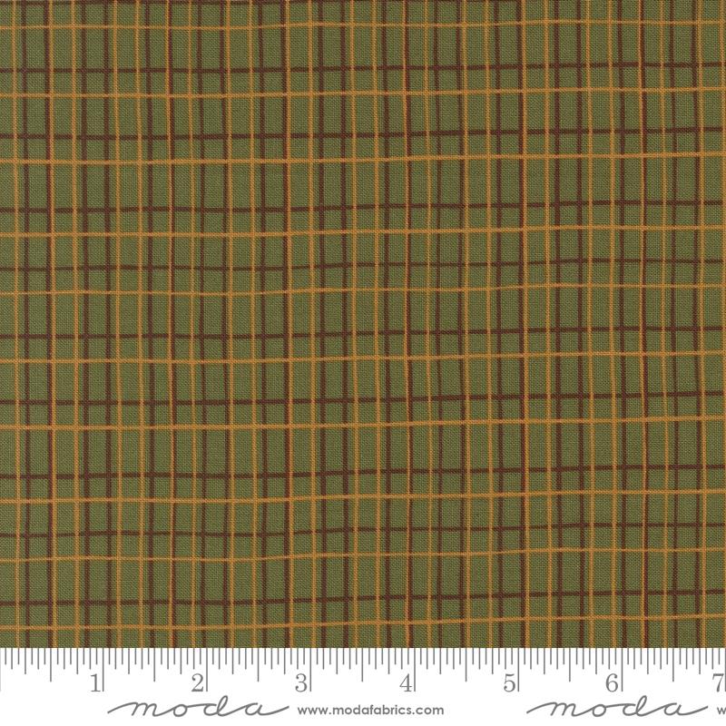 Autumn Forest Plaid Leaf - Quilt Fabric