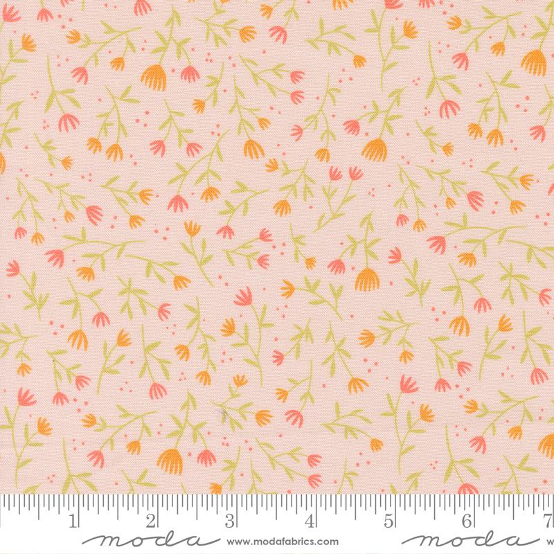 Floral Fondant Flowers Blush - Quilt Fabric