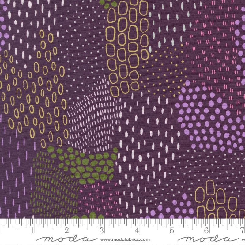 Floral Fondant Sprinkles Plum - Quilt Fabric