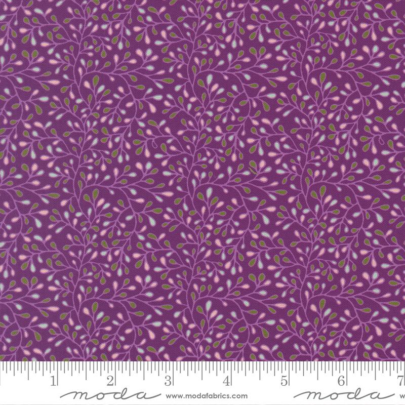 Floral Fondant Buds Plum - Quilt Fabric
