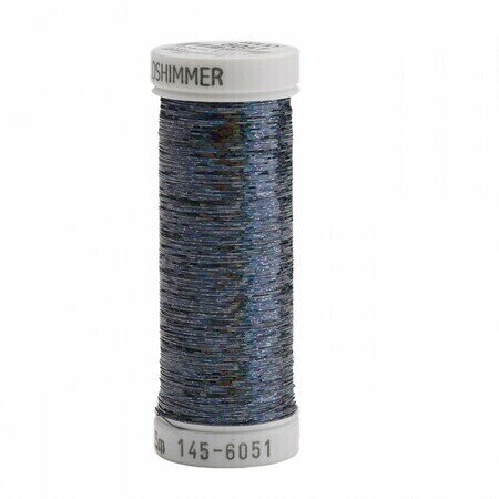 Sulky Holoshimmer Polyester Metallic Thread Arctic Black